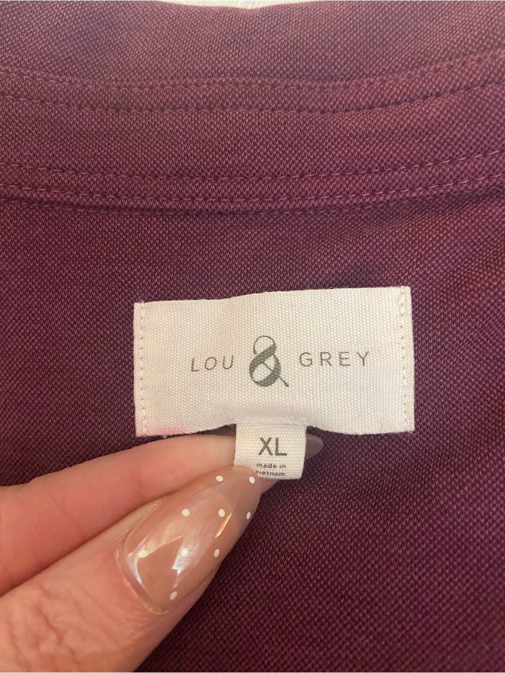 LOU & GREY WINE ROMPER SIZE XL - Picture 6 of 7